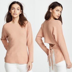 Vince Tie Back Dolman Sweater Blush